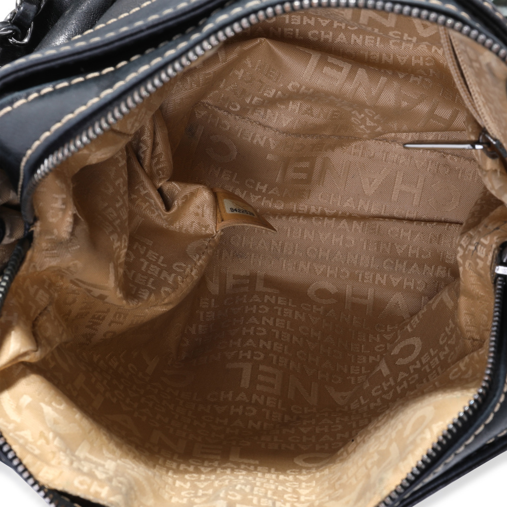 Chanel Black Lambskin LAX Accordion Camera Shoulder Bag - Picture 2 of 7